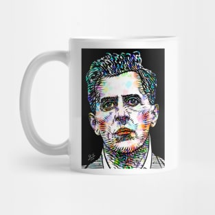 LUDWIG WITTGENSTEIN watercolor and ink portrait Mug